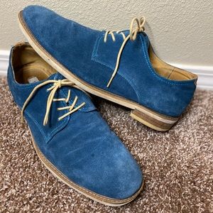 Steve Madden blue suede dress shoes